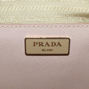 PRADA Hand Bag Safiano leather 2way Pink Gold Auth 154265V-23