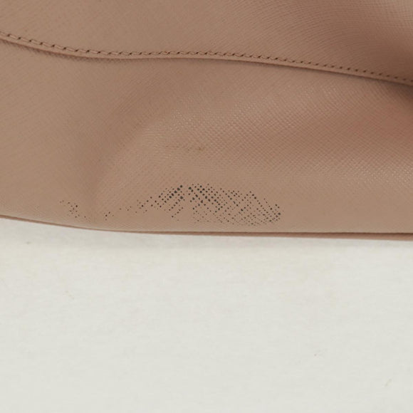 PRADA Hand Bag Safiano leather 2way Pink Gold Auth 154265V