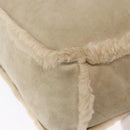 CHANEL Tote Bag Mouton Beige CC Auth 154266-14