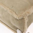 CHANEL Tote Bag Mouton Beige CC Auth 154266-16