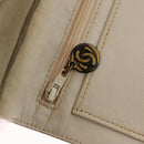 CHANEL Tote Bag Mouton Beige CC Auth 154266-11