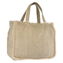CHANEL Tote Bag Mouton Beige CC Auth 154266-1