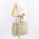 CHANEL Tote Bag Mouton Beige CC Auth 154266-22