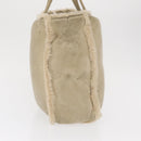 CHANEL Tote Bag Mouton Beige CC Auth 154266-4