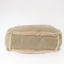 CHANEL Tote Bag Mouton Beige CC Auth 154266-5