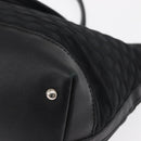 GUCCI Tote Bag Nylon Black Silver 241102 Auth 154270-17