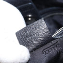 GUCCI Tote Bag Nylon Black Silver 241102 Auth 154270-11