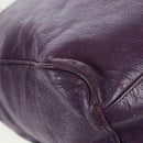 BALENCIAGA Classic Vero Hand Bag Leather 2way Purple Gold 235216 Auth 154271V-16