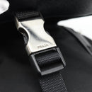 PRADA Shoulder Bag Nylon Black Silver Auth 154272-18