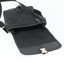 PRADA Shoulder Bag Nylon Black Silver Auth 154272-19