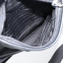 PRADA Shoulder Bag Nylon Black Silver Auth 154272-26