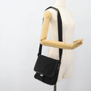 PRADA Shoulder Bag Nylon Black Silver Auth 154272-28