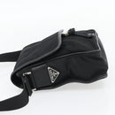 PRADA Shoulder Bag Nylon Black Silver Auth 154272-3