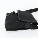 PRADA Shoulder Bag Nylon Black Silver Auth 154272-4