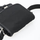 PRADA Shoulder Bag Nylon Black Silver Auth 154272-6