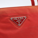 PRADA Hand Bag Nylon Red Auth 154276-17