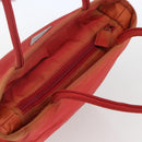 PRADA Hand Bag Nylon Red Auth 154276-6
