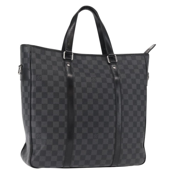 LOUIS VUITTON Damier Graphite Tadao Shoulder Bag 2way N51192 LV Auth 154278