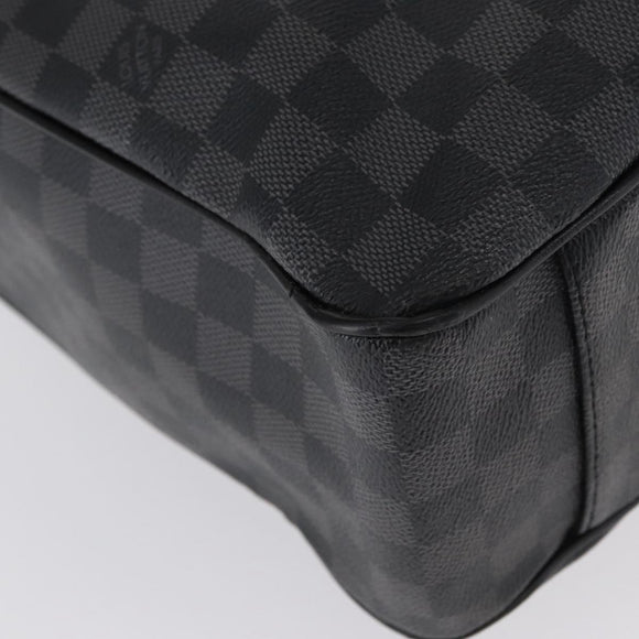 LOUIS VUITTON Damier Graphite Tadao Shoulder Bag 2way N51192 LV Auth 154278