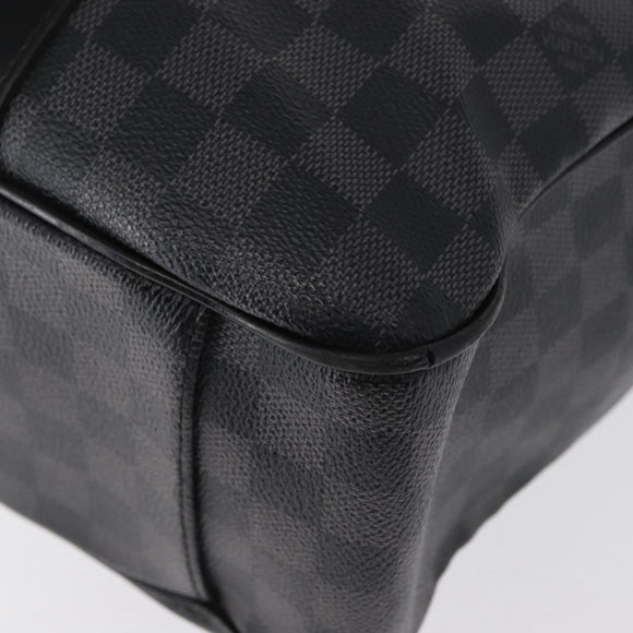 LOUIS VUITTON Damier Graphite Tadao Shoulder Bag 2way N51192 LV Auth 154278