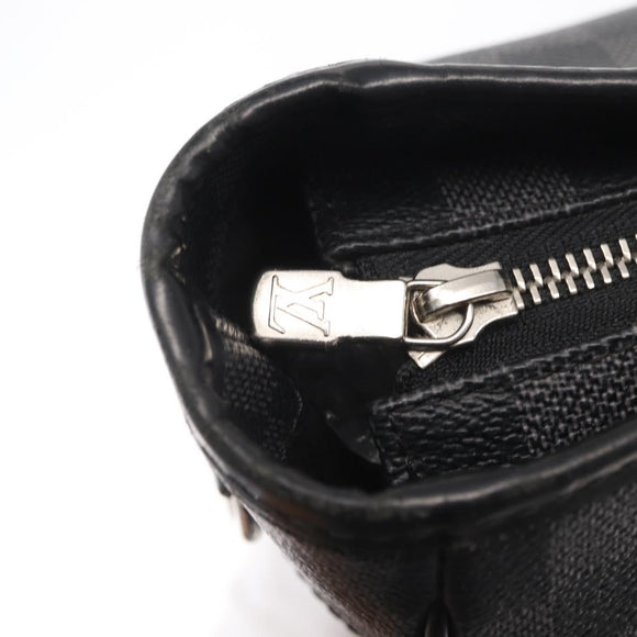 LOUIS VUITTON Damier Graphite Tadao Shoulder Bag 2way N51192 LV Auth 154278