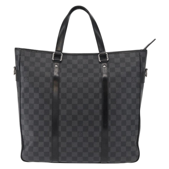 LOUIS VUITTON Damier Graphite Tadao Shoulder Bag 2way N51192 LV Auth 154278