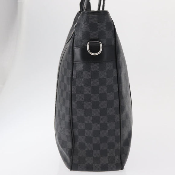 LOUIS VUITTON Damier Graphite Tadao Shoulder Bag 2way N51192 LV Auth 154278