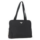 PRADA Hand Bag Nylon Black Auth 154280-1