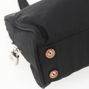 PRADA Hand Bag Nylon Black Auth 154280-14