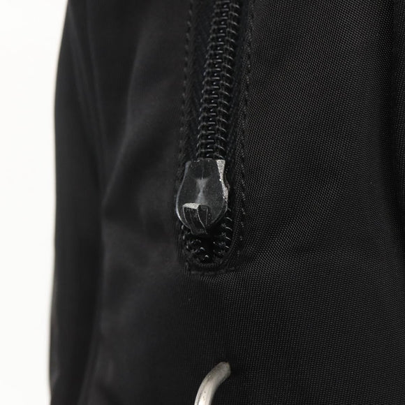 PRADA Hand Bag Nylon Black Auth 154280