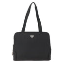 PRADA Hand Bag Nylon Black Auth 154280-13
