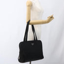 PRADA Hand Bag Nylon Black Auth 154280-24