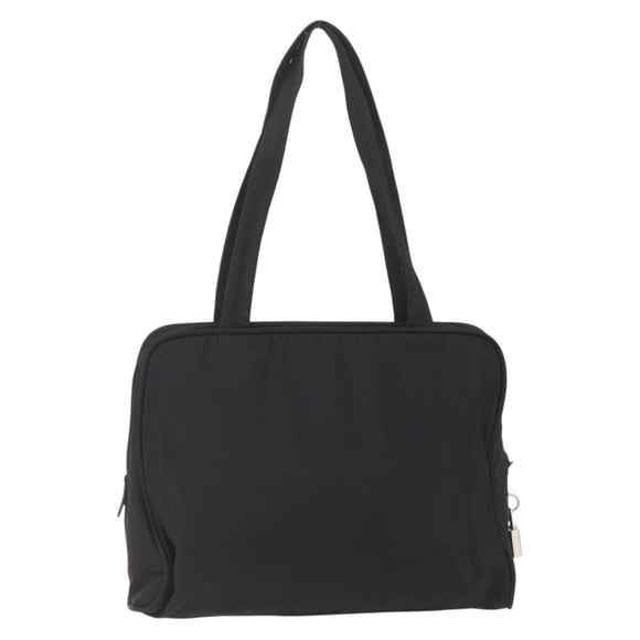 PRADA Hand Bag Nylon Black Auth 154280