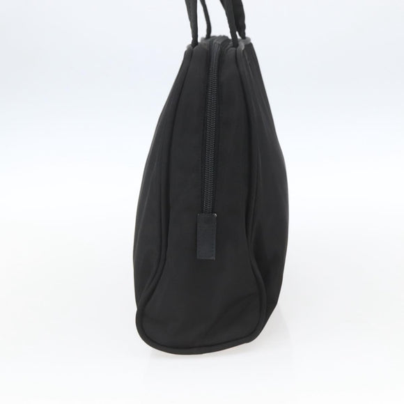 PRADA Hand Bag Nylon Black Auth 154280