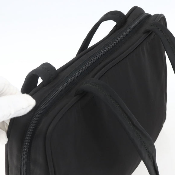 PRADA Hand Bag Nylon Black Auth 154280
