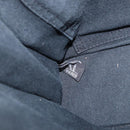 HERMES Fourre Tout PM Hand Bag Canvas Silver Navy Auth 154282-18