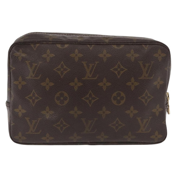 LOUIS VUITTON Monogram Trousse Toilette 23 Clutch Bag M47524 LV Auth 154285