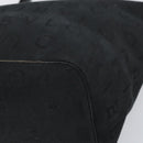 BVLGARI Logo Mania Tote Bag Canvas Black Gold Auth 154287-9