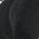 BVLGARI Logo Mania Tote Bag Canvas Black Gold Auth 154287-16