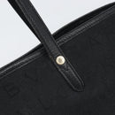 BVLGARI Logo Mania Tote Bag Canvas Black Gold Auth 154287-10
