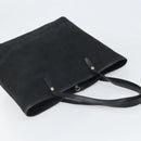 BVLGARI Logo Mania Tote Bag Canvas Black Gold Auth 154287-6