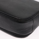 Burberrys Shoulder Bag Leather Black Gold Auth 154288-13