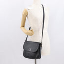 Burberrys Shoulder Bag Leather Black Gold Auth 154288-22