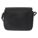 Burberrys Shoulder Bag Leather Black Gold Auth 154288-3
