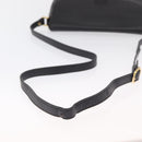 Burberrys Shoulder Bag Leather Black Gold Auth 154288-7