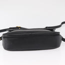 Burberrys Shoulder Bag Leather Black Gold Auth 154288-9