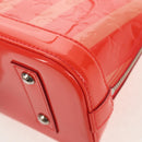 LOUIS VUITTON Vernis Rayure Alma BB Hand Bag 2way Rose rich LV Auth 154292V-19