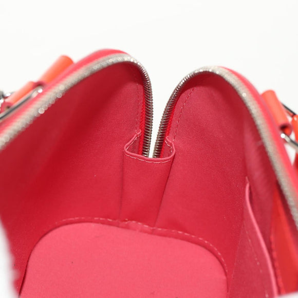 LOUIS VUITTON Vernis Rayure Alma BB Hand Bag 2way Rose rich LV Auth 154292V