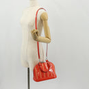 LOUIS VUITTON Vernis Rayure Alma BB Hand Bag 2way Rose rich LV Auth 154292V-25