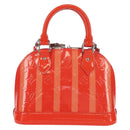 LOUIS VUITTON Vernis Rayure Alma BB Hand Bag 2way Rose rich LV Auth 154292V-2